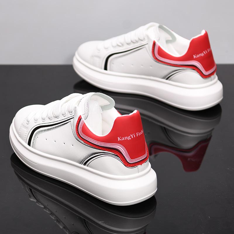 

Модные мужские туфли на толстой подошве, легкие и дышащие мужские и женские кроссовки, универсальные белые туфли. 40