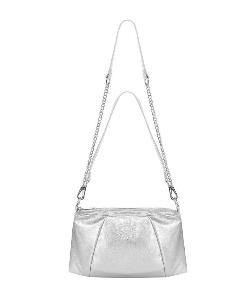 NickNicole Nicole Square Shoulder Mini Chain BagSilver