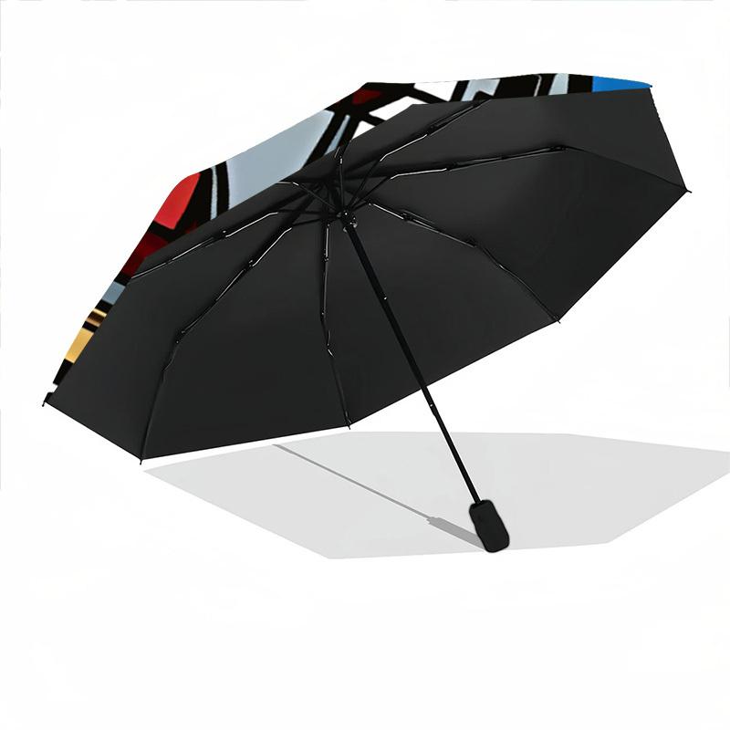 Gundam Robot Automatic Open/close Umbrella, Heavy-Duty Iron Frame, Folding Portable Design, Travel, Everyday Use 175