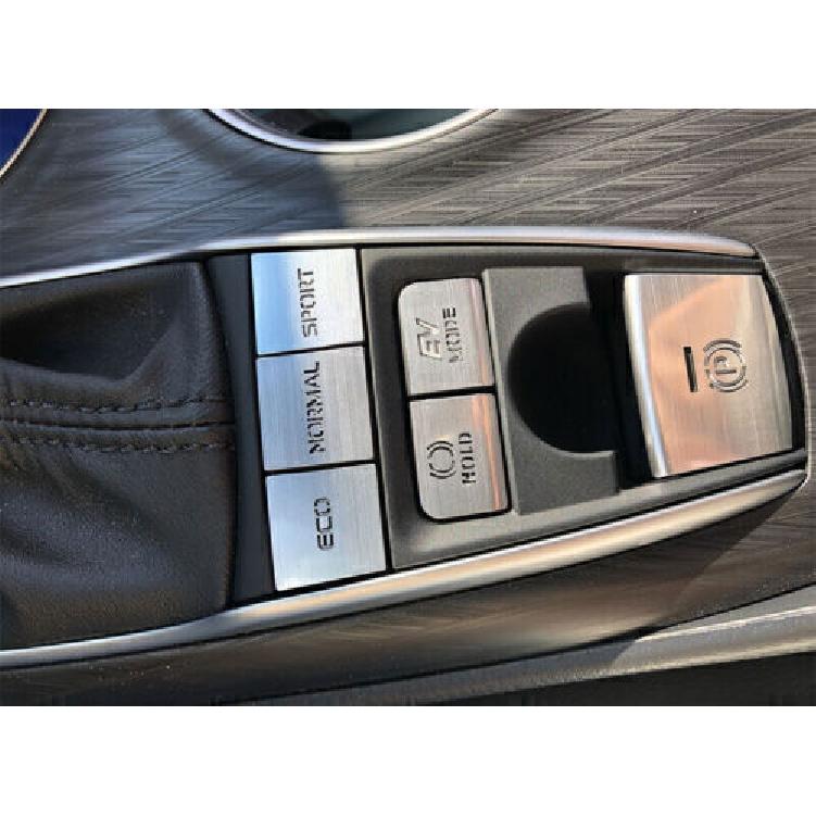 Center Console Gear Shift Button Sticker Silver Alloy For Toyota Camry 2018-2024