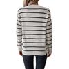 Gestreifter Pullover für Damen, Rundhalsausschnitt, lange Ärmel, Farbblock-Strickoberteile, lässiger Strickpullover, trendige Herbstkleidung