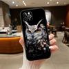 NH14 Cartoon Art Eule Handyhülle für OPPO A40 A60 A80 A15 A16 A16K A12 A17 A17K A54 A54S A53 A53S A55 A56 A57 A98 F23