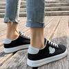New Fashion Large Size White Shoes Flat Casual Shoes Versatile Soft Bottom Breathable Comfortable Canvas Shoes  De Mujer