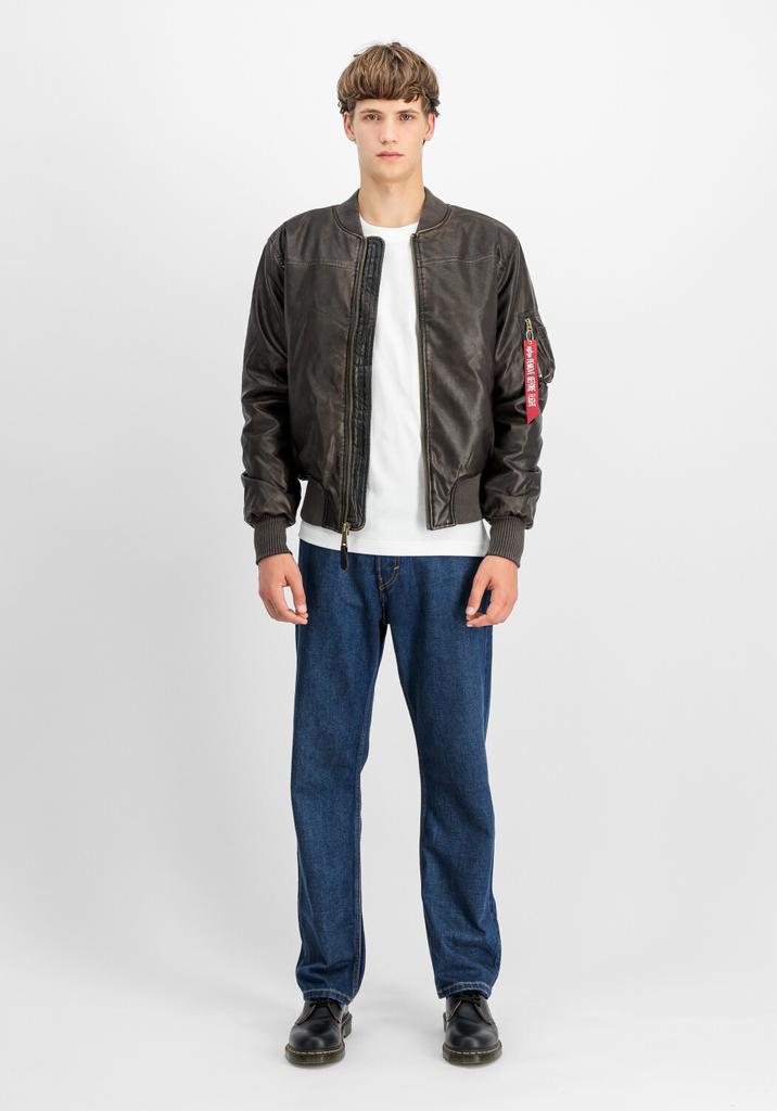 Зимняя куртка Alpha Industries Ma-1 Fl Vintage Bomber Jacket (148131) винтажная коричневая