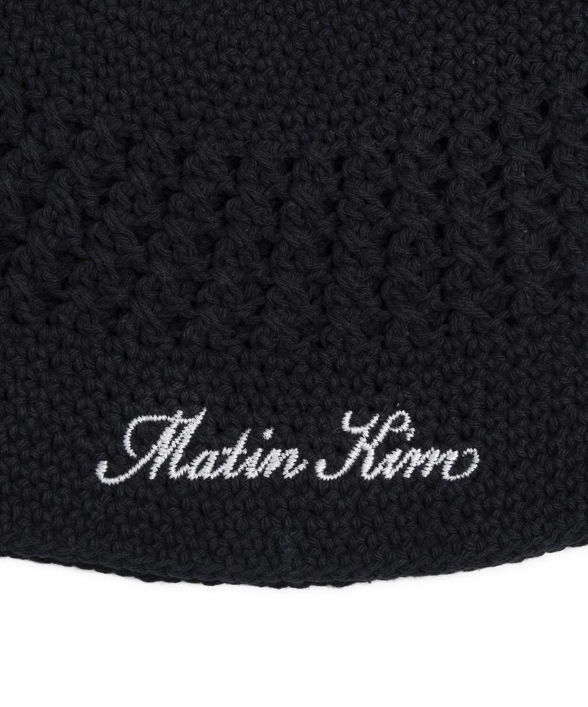 Mattengkim Crochet Cotton Bucket Hat In Black