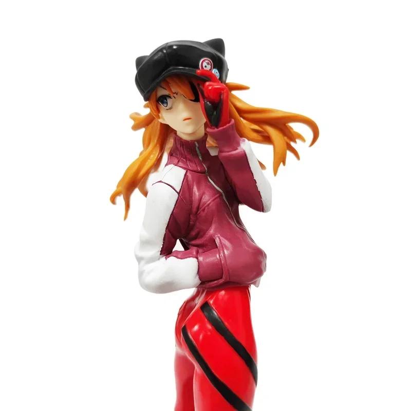 24cm Neon Genesis Evangelion Asuka Langley Soryu Figur Ayanami Rei Figur Desktop Dekoration Sammlermodell Puppen Spielzeug Geschenk