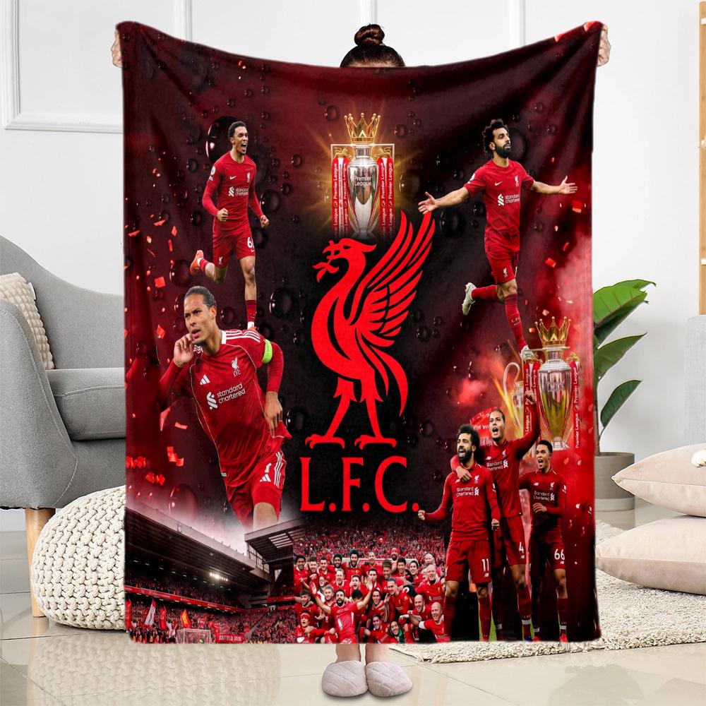 Liverpool Football Club Blanket Soft Warm Cozy Suitable For Office Chair Couch Livingroom For All Occasions Stylish Decor