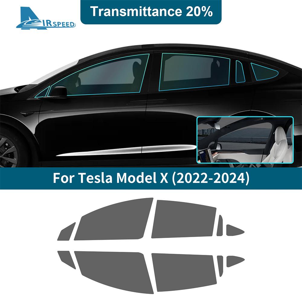 Solar UV Protector Summer Tint Film For Tesla Model X ModelX 2025 2025 2025 Car Front Rear Side Window Accessories