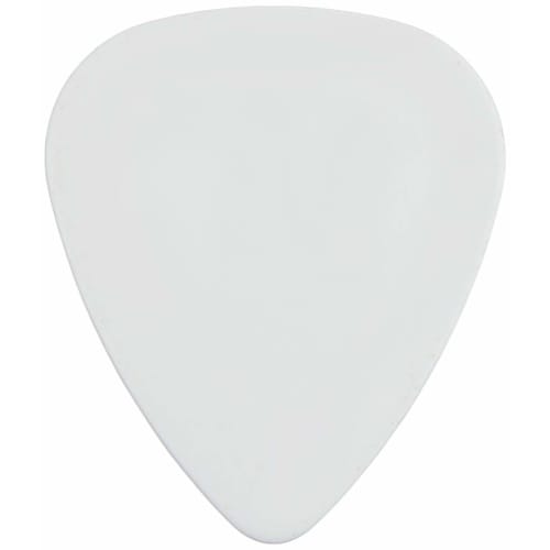 Grover Allman Celluloid Guitar Picks, White, Standard, 0.81mm, 10-Pack