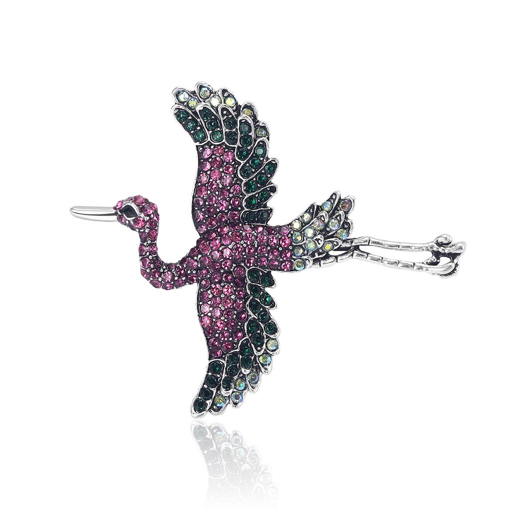 Strass Phönix Broschen für Damen Unisex Emaille Vogel Tier Anstecknadeln Event Party Rucksack Dekoration Kleidung Accessoires