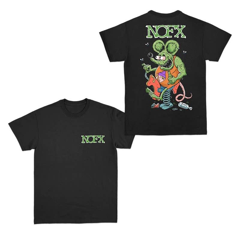 NOFX Punk Band Album Rock Shark Casual Tshirt Mens and Womens Luxury Band Brand M