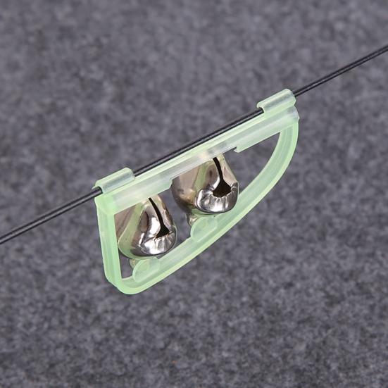 2Pcs Fishing Alarm Portable Twin Bells Plastic Alloy Outdoor Night Fishing Bell Rings for Workshops