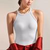 Women's Back Underwear With Chest Cushion Sleeveless Bottom Hanging Neck Tank Top