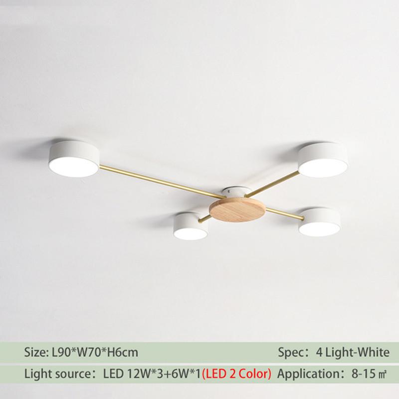 

Деревянный светодиодный потолочный светильник, монтируемый на поверхность, потолочный светильник в стиле AIBIOU, дизайнерский металлический блеск для гостиной, кухни, светильники