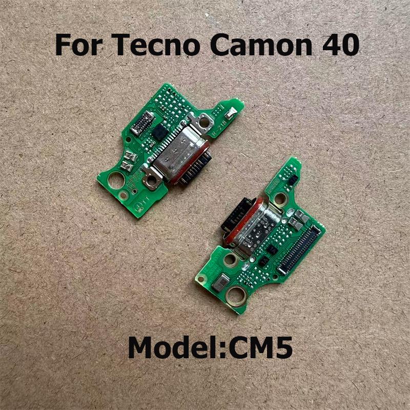 For Tecno Camon 40 Pro 4G 5G Fast USB Charging Dock Board Jack Plug Charger Port Connector Flex Cable CM5 CM6 CM7