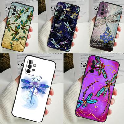 Κάλυμμα με Λιβελούλα Για Samsung Galaxy A34 A35 A14 A15 A25 A53 A33 A13 A52 A32 A12 A51 A71 A54 A55 Θήκη