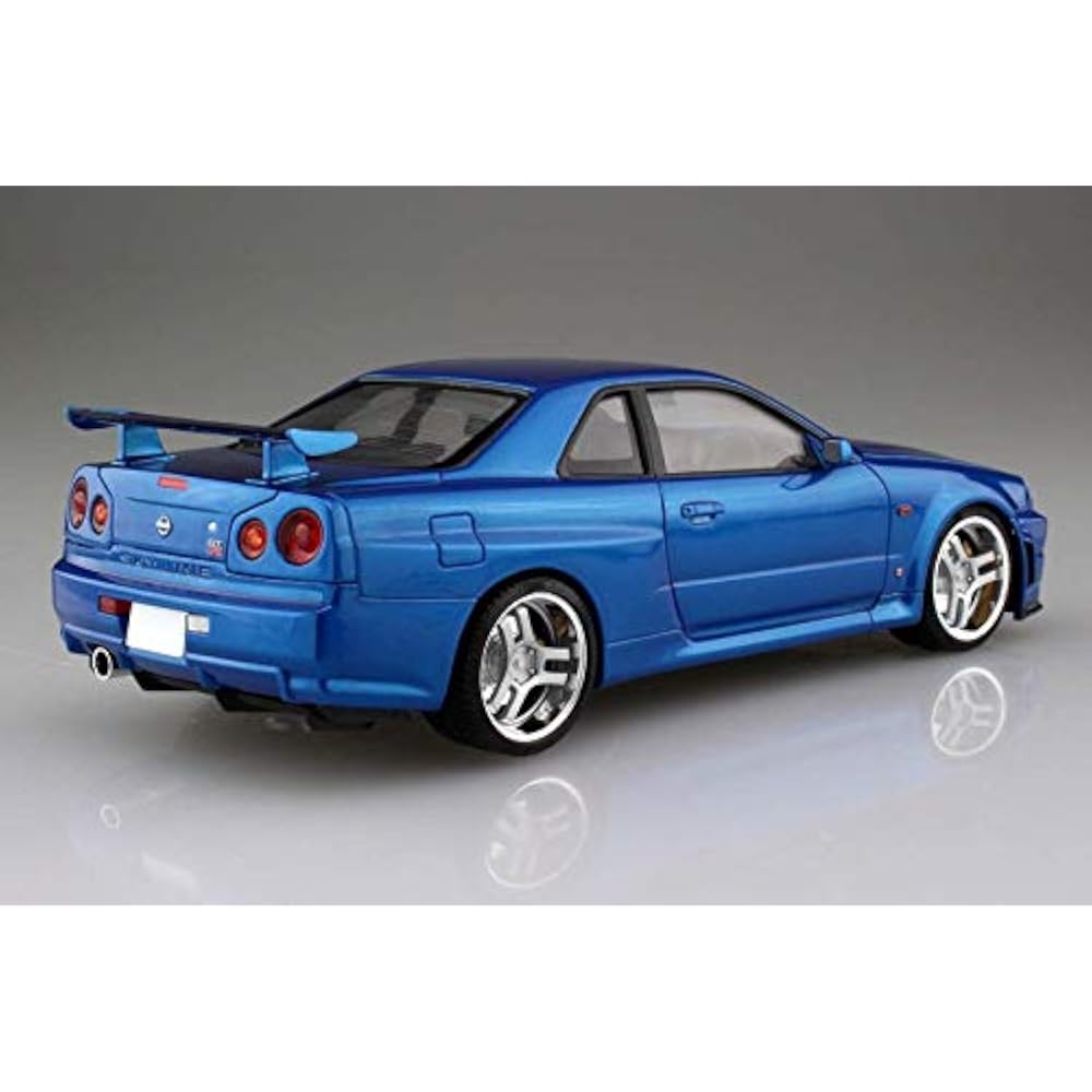 Aoshima Bunka Kyozai (AOSHIMA) Initials D No.9 Hoshino Kozo BNR34 Skyline GT-R 1/24 Scale Plastic...