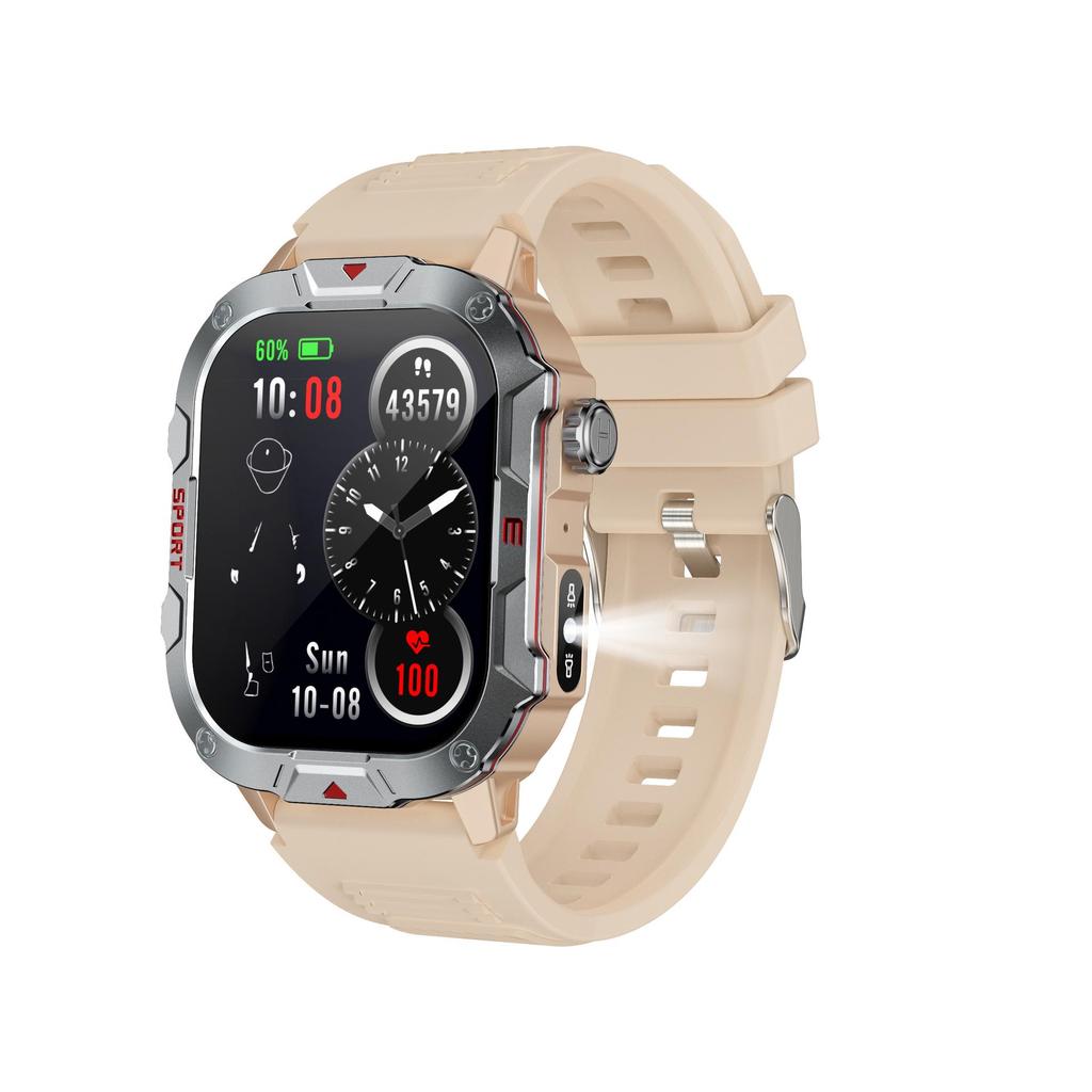 QX11 Smart Watch: Rugged Outdoor Design with Bluetooth Calling, Heart Rate, and Blood Pressure Monitoring for Men’s Sports