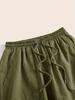 2025 Women's Casual Solid Color Drawstring Straight-Leg Pants - Spring & Autumn Collection