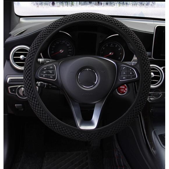 38cm Four Seasons Auto Lenkradbezug Atmungsaktives Sandwichgewebe Universal Lenkradschutz Auto