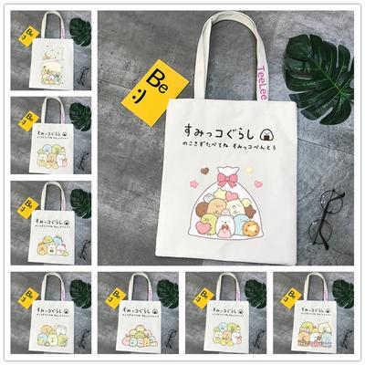Women Shoulder Tote Bags  Harajuku Anime Female Handbag  Shopping Bag Canvas Girl Handbags Reusable