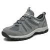 Fashion Men Soft Hiking Shoes Summer Breathable Mesh Sneakers Light Black Hike Footwear Walking Shoes Outdoor Shoes Climbing Shoe Male