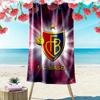 Fc Basel Print Beach Towel, Large Soft Quick Dry Towel for Beach Camping Swimming