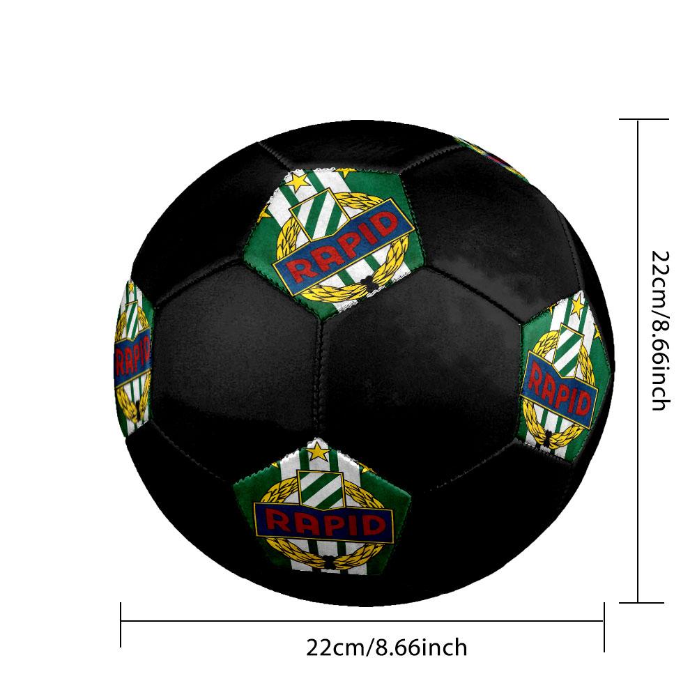1PC SK Rapid poster size 5 soccer ball PrahaIndoor Soccer Ball Colorful All Ages Machine Stitched PVC Competition Ready Durable High-Bounce