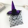 Witch Hat Headband for Adult Cosplay Party Costume Novelty Wizard Cap Hairband Holiday Masked Ball Headgear Accessories