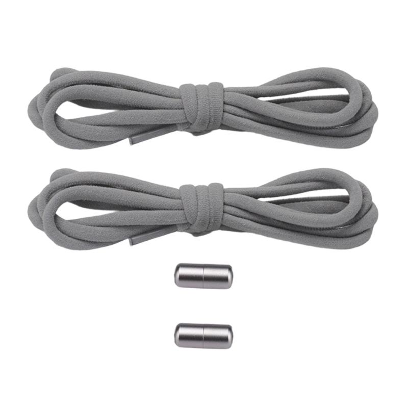 Unisex Convenient Slip On Shoelace Accessories Elastic No Tie Shoe Laces with Metal Aglets for Commuting Sports Travel