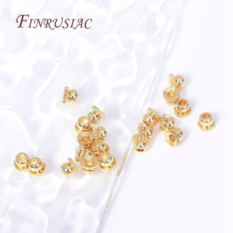 4x3MM 18K Gold Plated Metal Bead Caps Spacer Beads Separator Beads For Bracelet Necklace DIY Beading Jewelry Making