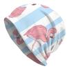 Bonnet Hats Stripes Flamingo Men Women's Thin Hat Summer Retro Cap Street Skullies Beanies Caps