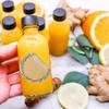 2oz Small Glass Bottles with Lids & Brush, 60ml Mini Boston Round Sample Bottle for Juice Ginger Shot Oils Potion Whiskey Liquid