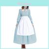 Floral Pattern Cosplay Dress For Women With Cotton Blend Fabric For Halloween Stage Performances