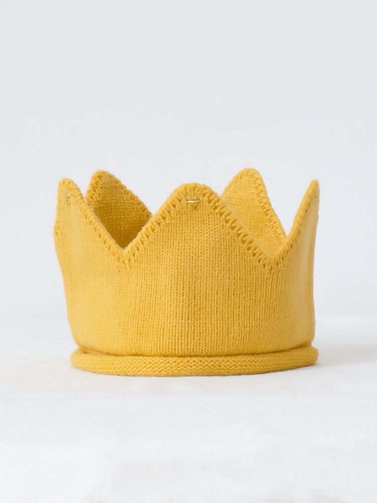 Gestrickter Geburtstagshut mit Krone für Kinder - Einfache, stilvolle Foto-Requisite & Geschenk für den Kindergarten
