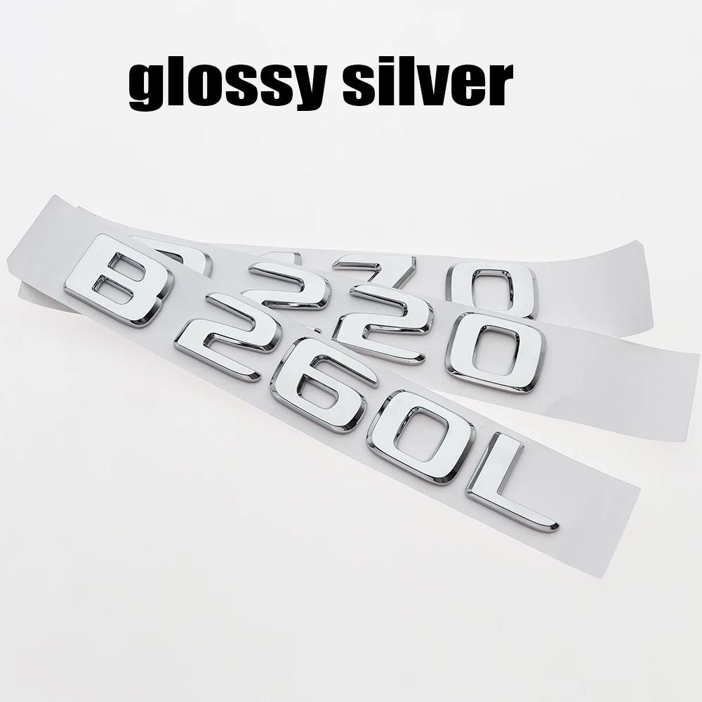 1PC 3D ABS Car Letter Logo Sticker Tail Badge Rear Trunk GJS6 Emblem For B170 B180 B200 B200d B220 B250 B250e A260 CDI CGI 4MATIC