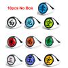10Pcsset Anime Akatsuki Itachi Metal R-Ings Cartoon Cool Cosplay Accessory Props Boy Children Action Figure Toy Gift