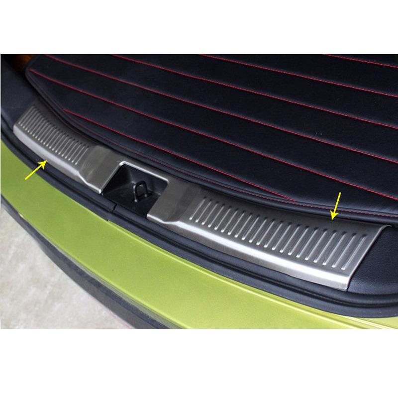 For Suzuki S-Cross Scross Sx4 2014 2015 2016 2017 Car Inner Rear Bumper Panel Trunk Trim Cover Stainless Steel Plate Pedal 1PCs