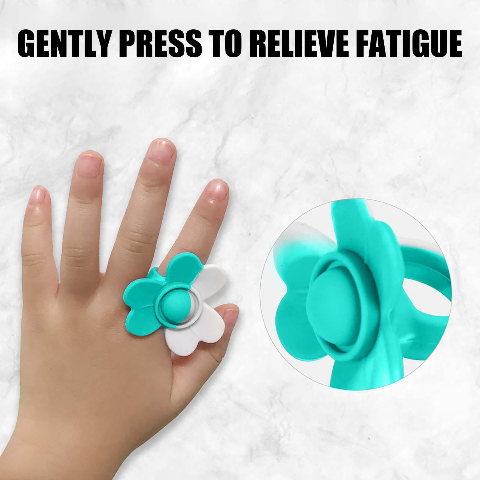 

Игрушка с кольцом для нажатия 3 шт., сенсорные игрушки с пузырьками для снятия беспокойства и стресса, игрушки с кольцами синий