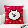 Game The Battle Cats Cushion Cover Natural Linen Pillowcase Set AllinOne Decor for Sofa Bedroom  Chair