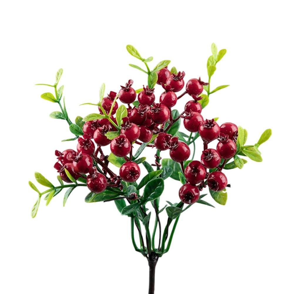 1 Pcs Fake Flowers Plant Artificial Berry Flowers For Weddings & Home Decor Wreaths Home Decor Garden Decoration