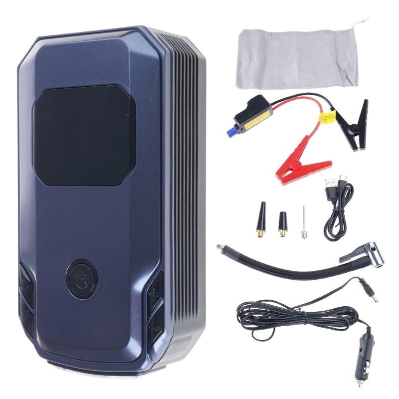 

Накачка автомобильных шин и стартер Power Bank Стартер для автомобиля со светодиодным дисплеем для накачки шин Автомобильный насос для шин 8000 мАч 1