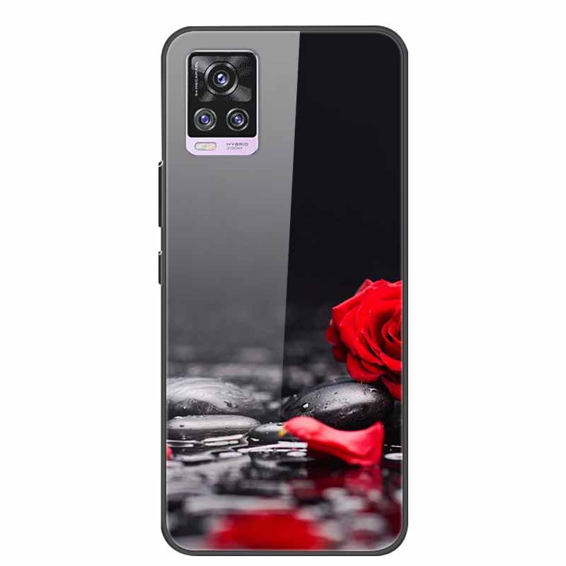 For Vivo V20 Pro Phone Case V 20 Pro Soft Bumper Tempered Glass Hard Back Covers Cases For Vivo V20 Pro Case 6.44" Coque Fundas