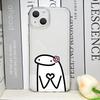 F-Flork Funny Meme Couple Phone Case for IPhone 15 14 13 Pro Max 16 13 12 11 Mini 7 8 15 14Plus SE 2020 X XS XR Clear Soft Cover