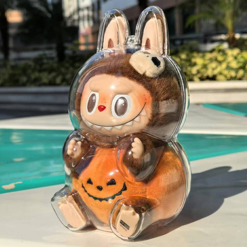 Labubu Protector Case Portable Organizer Box No Doll Storage Box Monster Toy Accessory Dustproof Protective Cover
