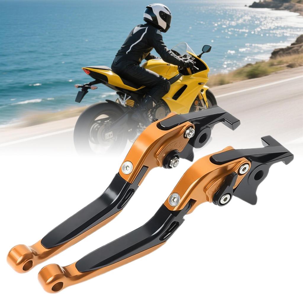 Motorcycle Clutch Lever Lightweight Folding Handlebar Brake Folding Joint Handle Precise Control For Powersports Motorbikes