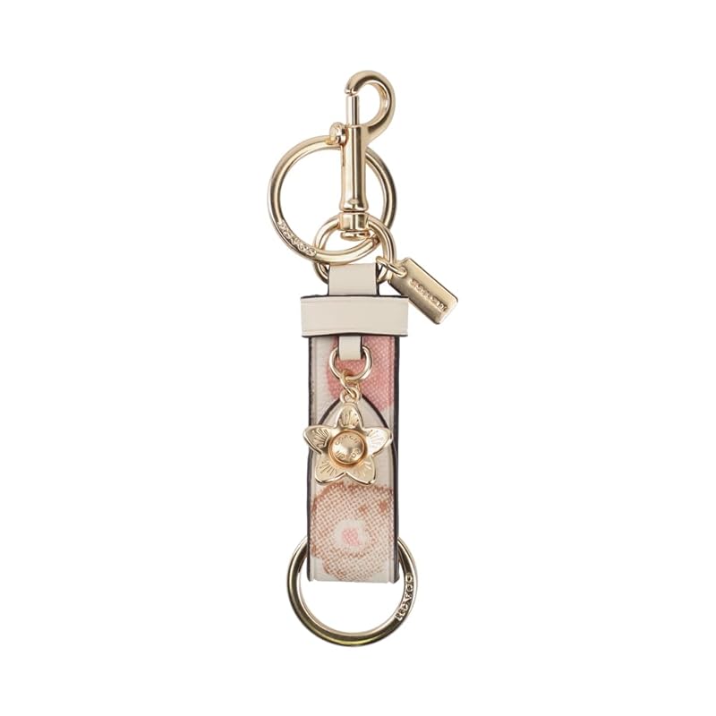 

[coach] key ring charm Coach Trigger Snap Bag Charm Floral CR462 IMCAH [product]