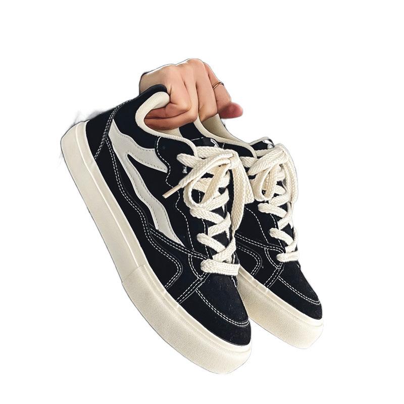canvas spring and autumn new summer breathable casual board shoes student cloth shoes sports black trendy shoes