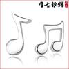 Glossy Small Musical Note Stud Earrings - Popular Fashion Jewelry