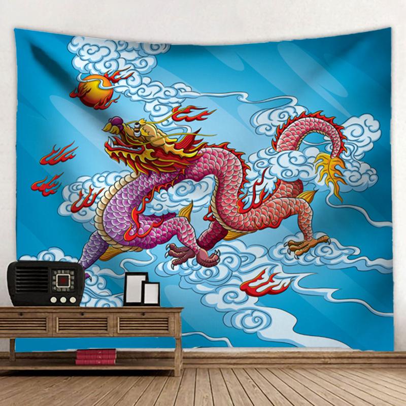 Chinese Dragon Totem Tapestry Wall Hanging Wall Art Decoration Bedroom Wall Tapestry
